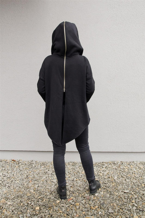 Bluza Kangur damska , bluza czarna , bluza awangarda