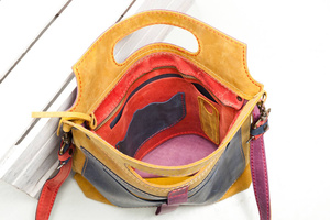 Torba skórzana damska, torebka na ramię , torebka kolorowa 