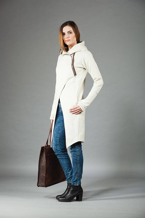 Płaszczyk bawełniany, Wygodna bluza , Handmade płaszcz