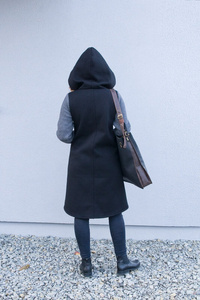 Bluza długa czarna , gotycki płaszcz , czarny trencz, czarna bluza