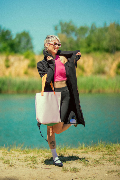 torba pudrowy róż, worek skórzany , torba na laptopa, na zakupy, torebka na ramię ,torebka skórzana ręcznie robiona