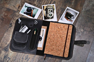 Organizer skórzany, kalendarz skórzany, notatnik na prezent