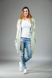 Wdzianko damskie, narzutka damska, kardigan dzianinowy