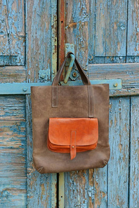 Torebka skórzana ręcznie robiona, torebka damska 