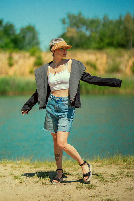 Bluza bawełniana, boho bluza z kapturem, Polska marka, kurtka ramoneska czarna bawełniana