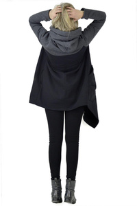 Bluza Ashmita, Wygodnia bluza bawełniana, asymetryczny płaszcz