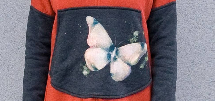 Bluza ręcznie malowana, bluza unikat