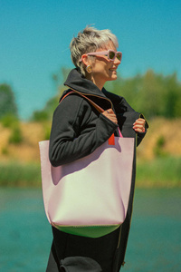 torba pudrowy róż, worek skórzany , torba na laptopa, na zakupy, torebka na ramię ,torebka skórzana ręcznie robiona 