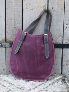 Torba skórzana, worek skórzany, kolorowa torebka damska, duża torba 