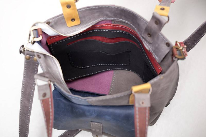 Torebka skórzana ręcznie robiona, Polska skóra, Polska marka