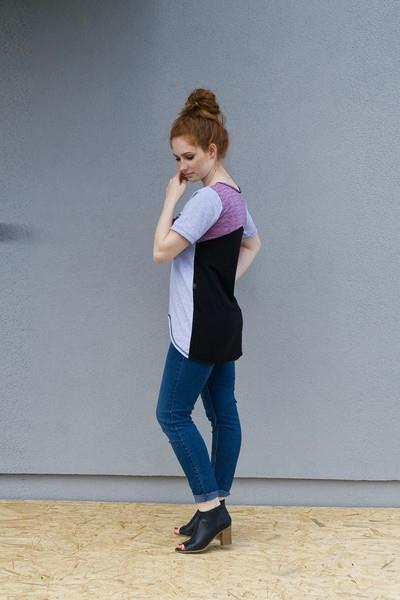 Tunika bawełniana, letnia koszulka, bluzka damska kolorowa