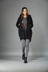 Bluza z kapturem, Odzież Plus Size, Bluza z zamkiem błyskawicznym,Polski producent