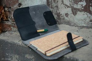 Torba skórzana plus organizer, listonoszka mała