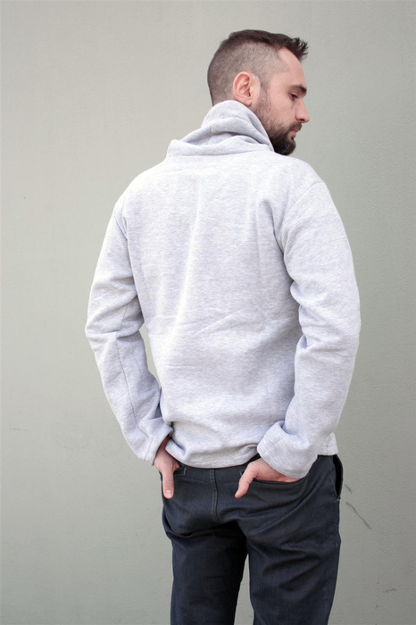 Bluza męska , dresówka męska , męska bluza ze stójką i dużą kieszenią, kangurek męski