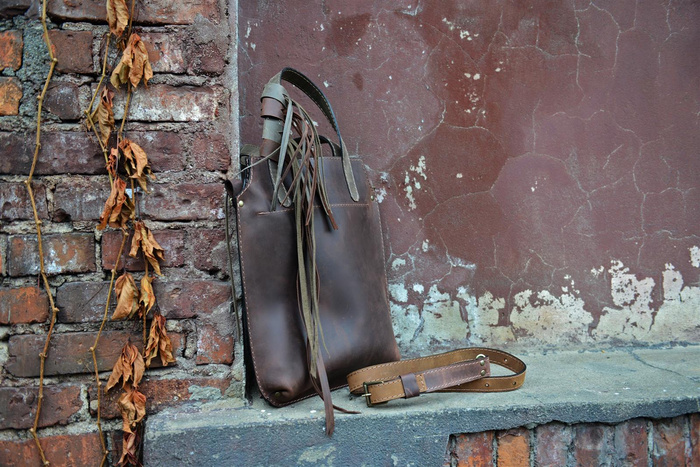 Torba skórzana plus organizer