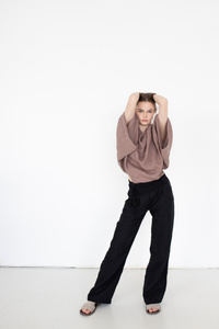 tunika lniana ,lniana narzutka od polskiego projektanta,  100% leny, polska marka, oversize tunic