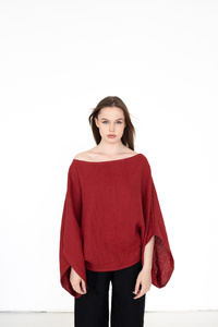 tunika  lniana , 100% len , koszulka z polskiego lnu polska marka, lniana bluzka od polskiego projektanta