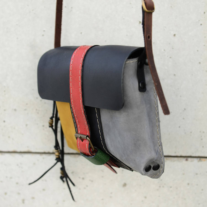 Torebka skórzana mini kolorowa