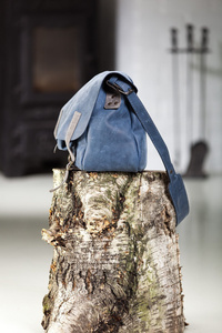 Torba skórzana, aktówka, listonoszka, niebieska duża torba unisex