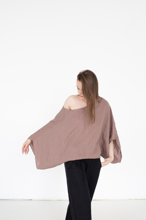 tunika lniana ,lniana narzutka od polskiego projektanta, 100% leny, polska marka, oversize tunic