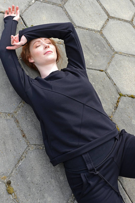 Bluza damska przez głowę, dresówka joga