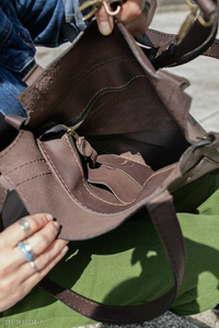 Torebka skórzana, boho styl, damska torebka