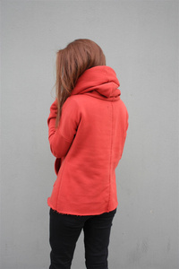 Bluza damska kangur z dużym kapturm i kieszenią ,krótka bluza damska