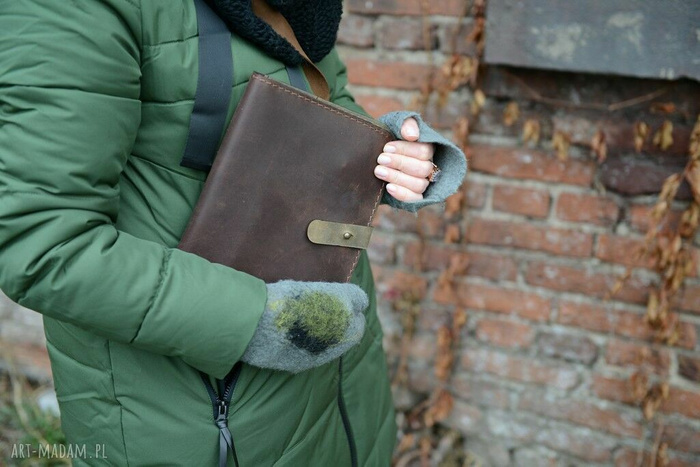 Torba skórzana plus organizer, listonoszka