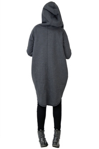 Bluza damska szeroka luźna, bluza z kapturem damska, Bluza Bawełniana z kapturem, Polski producent