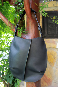 Torba skórzana , Torebka, Worek, Rękodzieło, czarna torebka