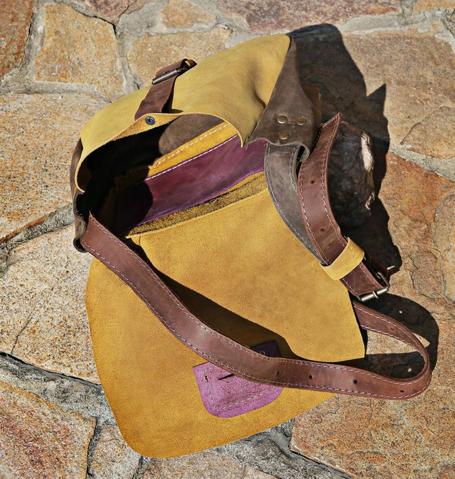 Torebka skórzana ręcznie robiona