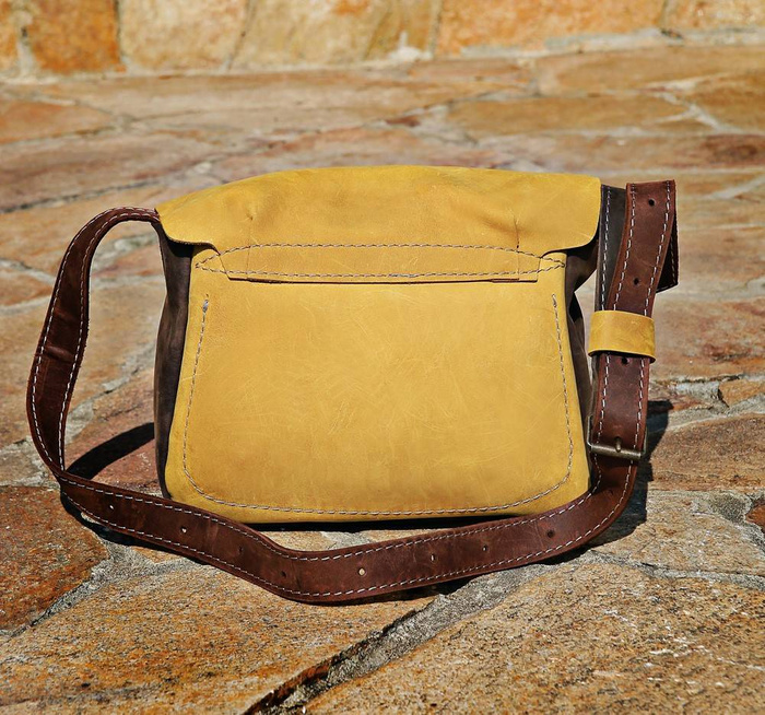 Torebka skórzana ręcznie robiona