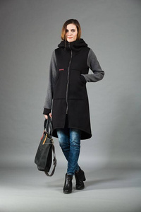 Płaszcz damski, bluza długa , bluza na zamek