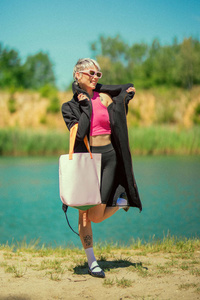 torba pudrowy róż, worek skórzany , torba na laptopa, na zakupy, torebka na ramię ,torebka skórzana ręcznie robiona 