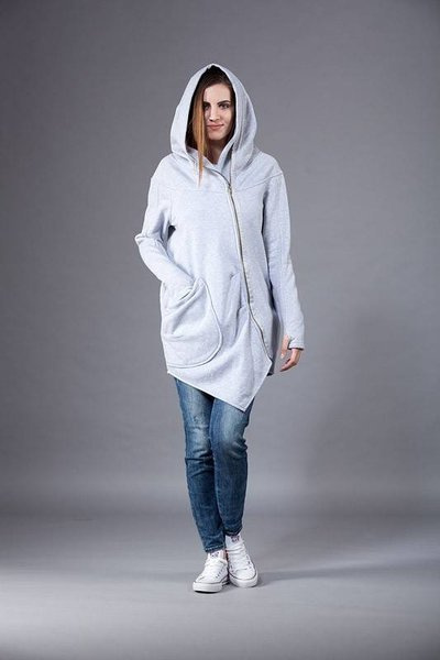 Bluza , płaszcz damski bawełniany asymetryczny