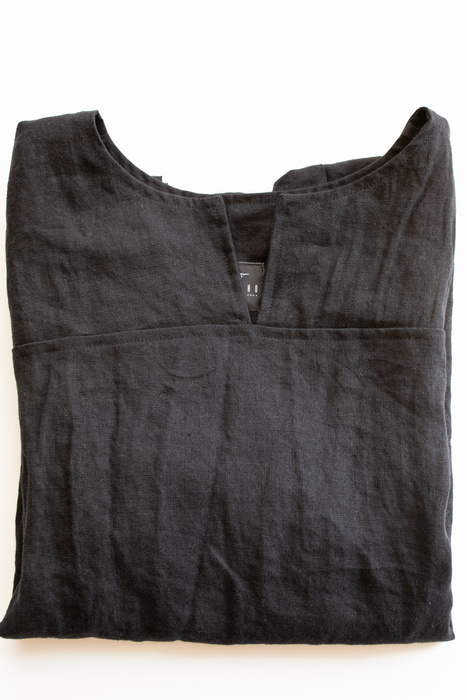 tunika, koszulka lniana męska, czarny len, czarna męka koszulka lniana, polski len polska produkt