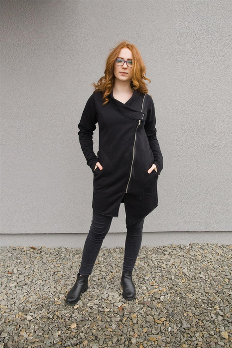 Bluza czarna na zamek, Niebanalna bluza
