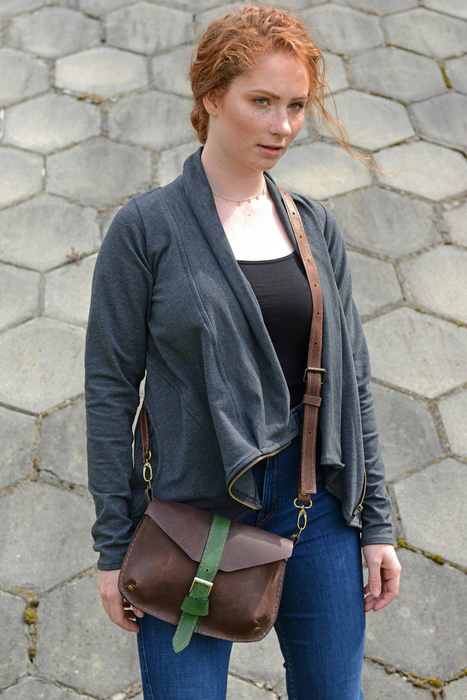 Gray Women Sweatshirt, Sweatshirt Cardigan, Wrap Cardigan, Plus Size Clothing, Zipped Sweatshirt,Asymmetrical Cardigan,Minimalist Sweatshirt