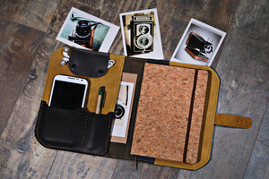 Organizer skórzany, notatnik ze skóry, planer , kalendarz skórzany , prezent 