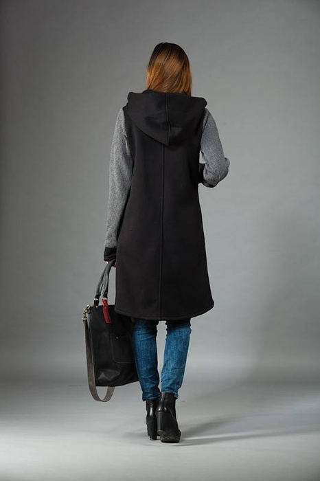 Płaszcz damski, bluza długa , bluza na zamek