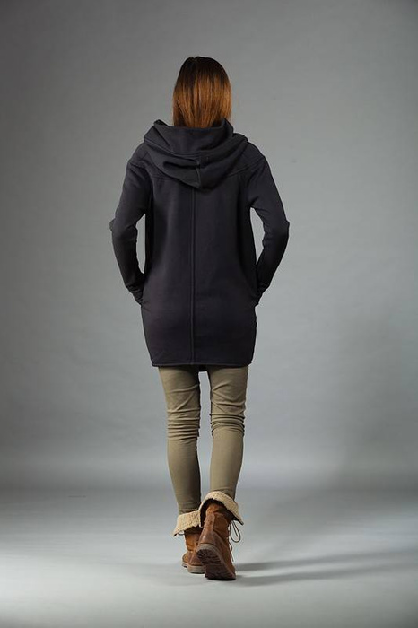 Wygodna bluza bawełniana, Rękodzielo, Polski projektant, asymetryczna bluza damska