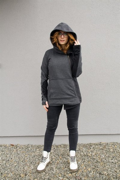 Bluza kangurek, bluza damska z kapturem