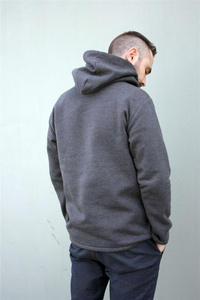 Bluza męska szara, bluza kangur męska , bluza z kapturem męska szara
