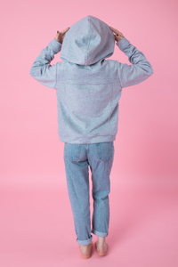 kurtka wełniana, kurtka z kapturem, Odzież Plus Size, Odzież wełniana, niebieska kurtka, ciepła kurtka 