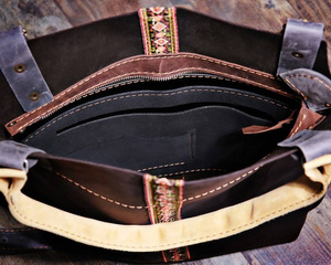 Torebka skórzana, boho styl, damska torebka