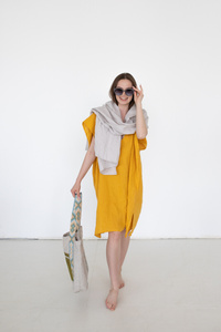 Torebka skórzana z wypalaną mandalą 