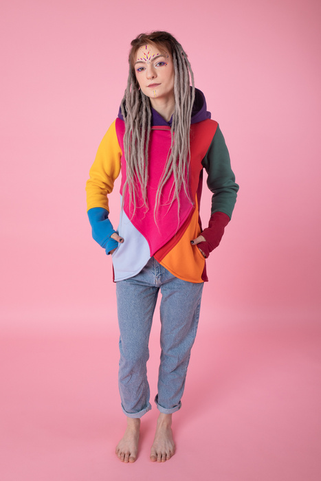 Gray Women Sweatshirt, Sweatshirt Cardigan, Wrap Cardigan, Plus Size Clothing, Zipped Sweatshirt,Asymmetrical Cardigan,Minimalist Sweatshirt