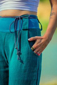 Spodnie lniane szerokie wygodne i miękkie, spodnie z polskiego lnu szyte w Polsce , polska marka , polski produkt, len miekki i naturalny