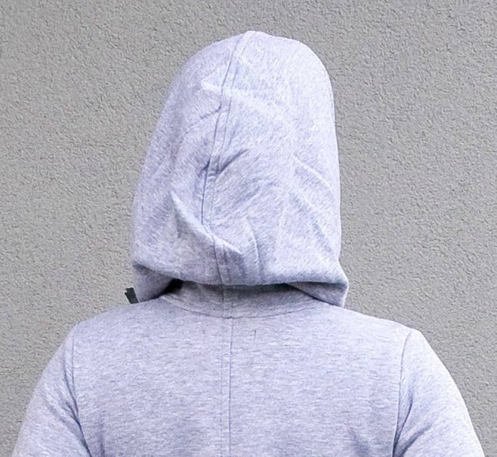 Basanti bluza ręcznie malowana, szara