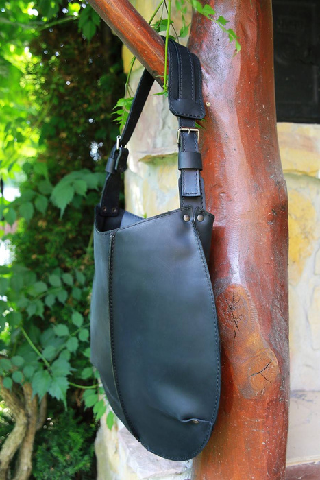 Torba skórzana , Torebka, Worek, Rękodzieło, czarna torebka